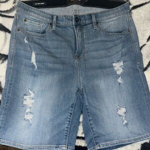 torrid Light Wash High Skinny Denim Shorts